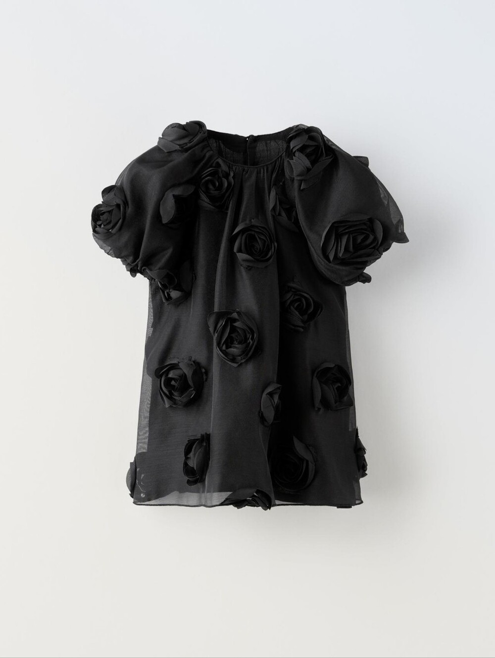 ZARA Dress with Floral Appliqué (size 5-6 years)